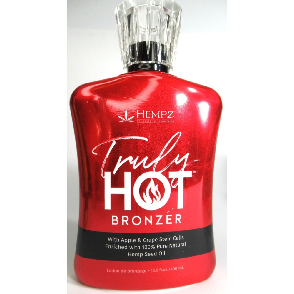 HEMPZ Truly Hot Tingle Bronzer Indoor Tanning Lotion  13.5 fl oz 400mL